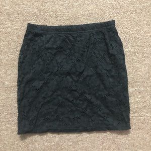 Mini lace skirt
